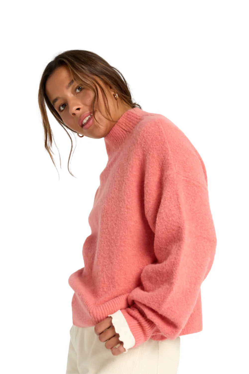 Billabong Love Feeling Sweater Coral - Image 3
