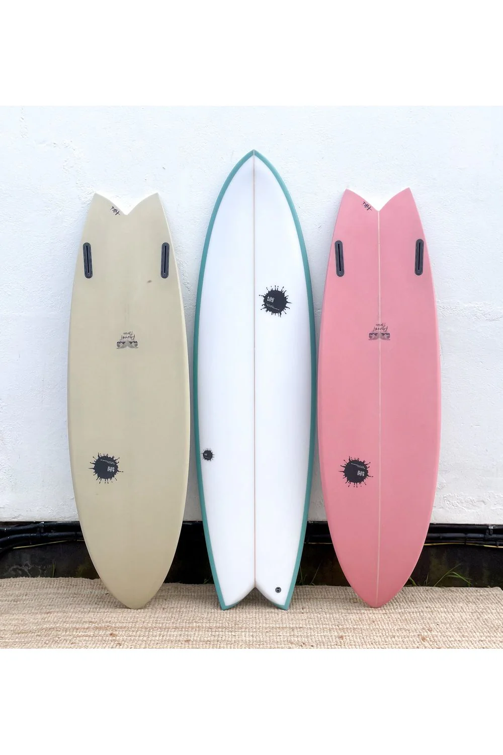Tiki Custom Surfboard - 5'10 Parrot Twin - Pink - Image 3