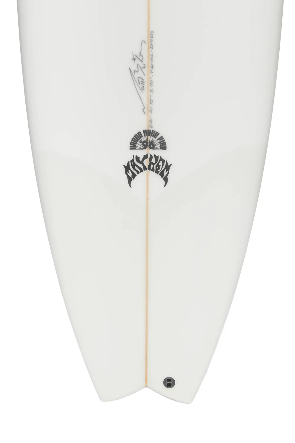Lost Round Nose Fish 96 Surfboard - PU - Futures - 3 Fins - Image 4