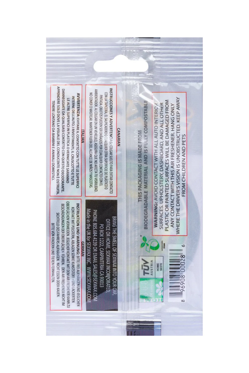 Mr Zogs Sex Wax Air Freshener Strawberry - Image 3