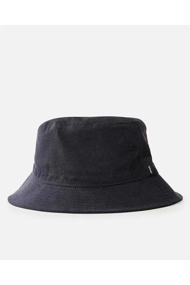 Rip Curl Brand Bucket Hat Black - Image 3
