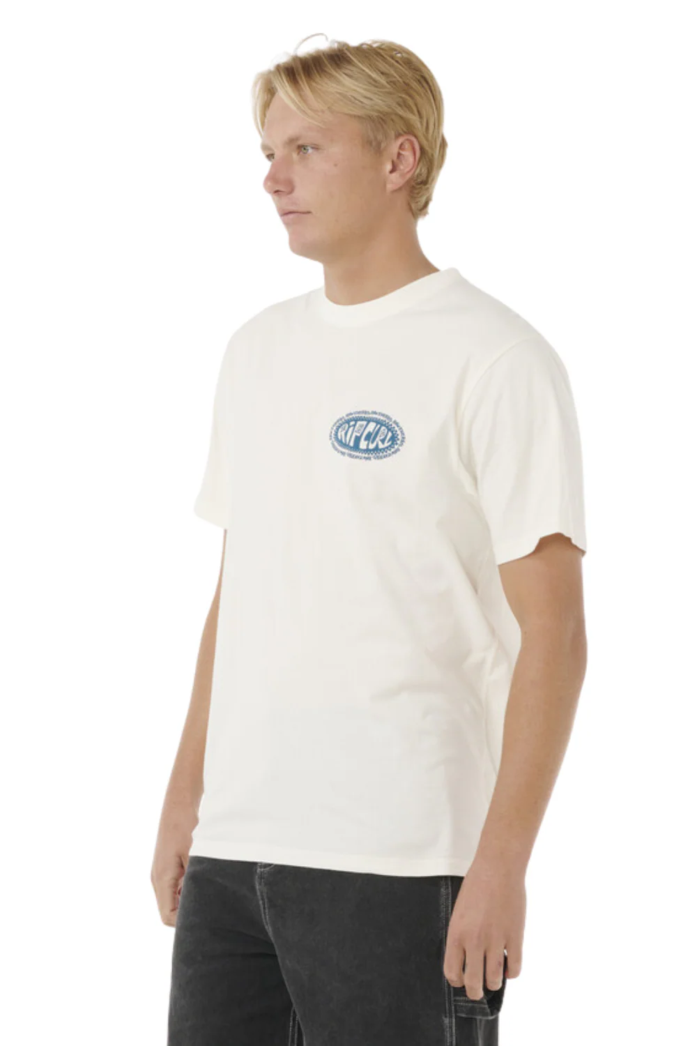 Rip Curl Raw Energy De Oval T-Shirt Bone - Image 3