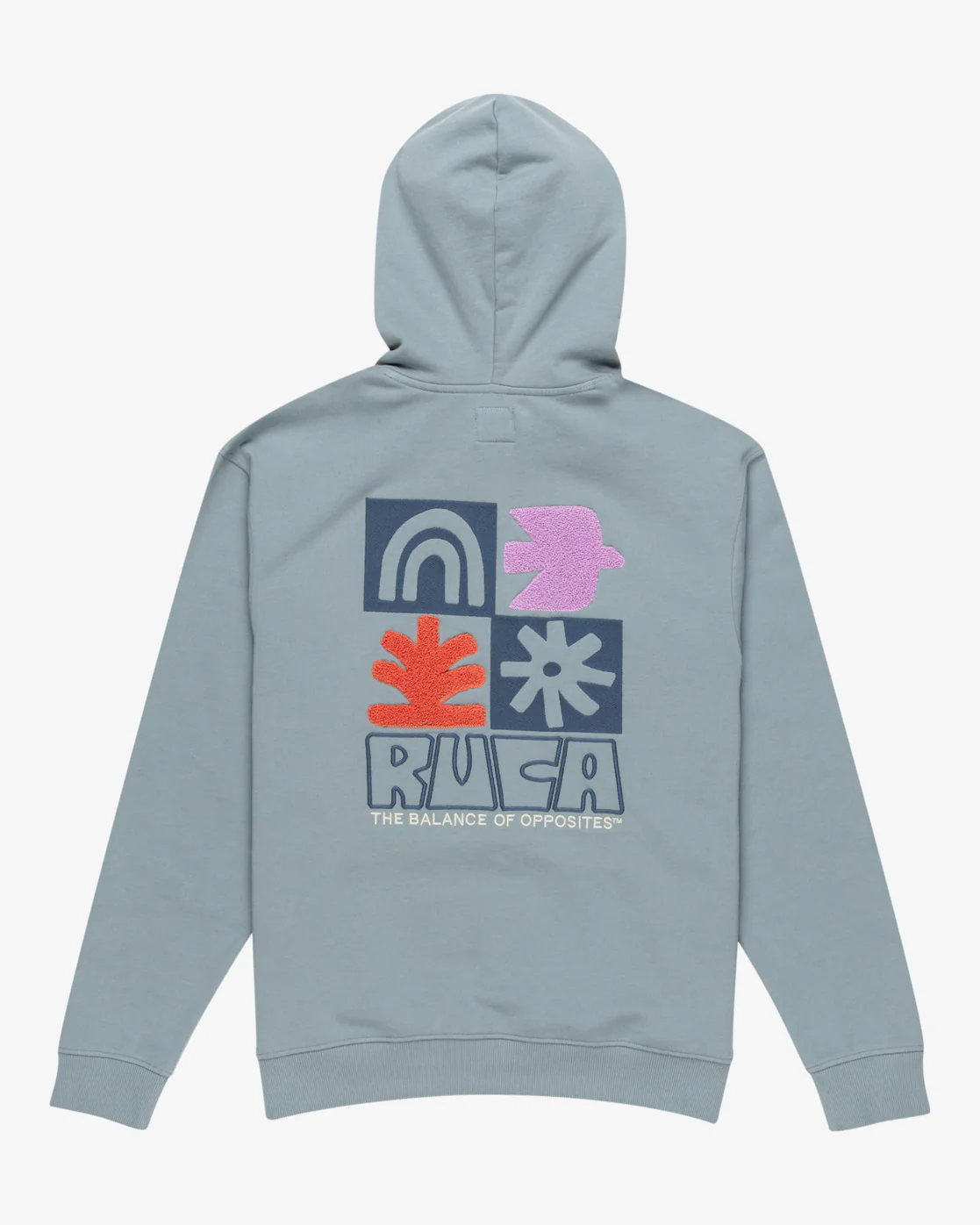 RVCA Mosaic Hoody Lead Blue - Image 4