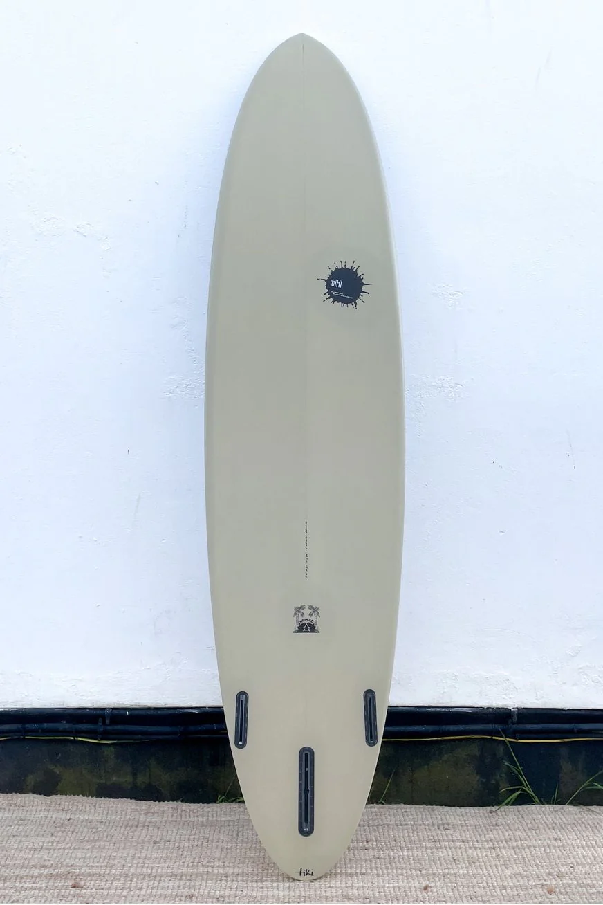 Tiki Custom Surfboard - 7'6 Nomad Mid - Marshmallow - Image 3