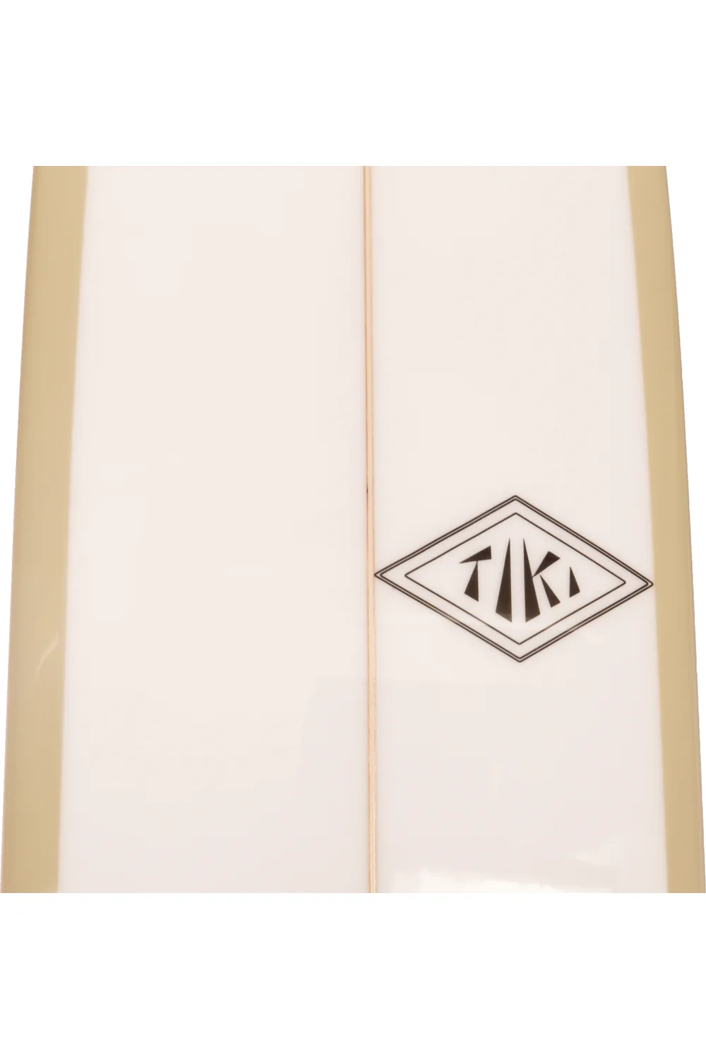 Tiki Custom Surfboard - 9'6 Totem Mal - Marshmallow & White - Image 3