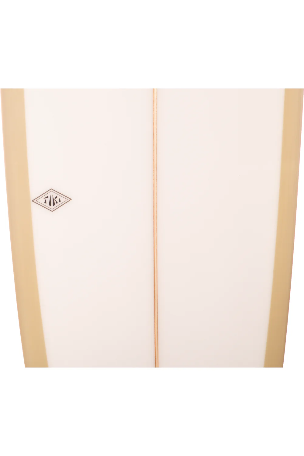 Tiki Custom Surfboard - 9'6 Totem Mal - Marshmallow & White - Image 4