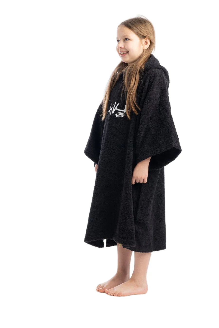 Tiki Junior Hooded Change Robe Black - Image 3