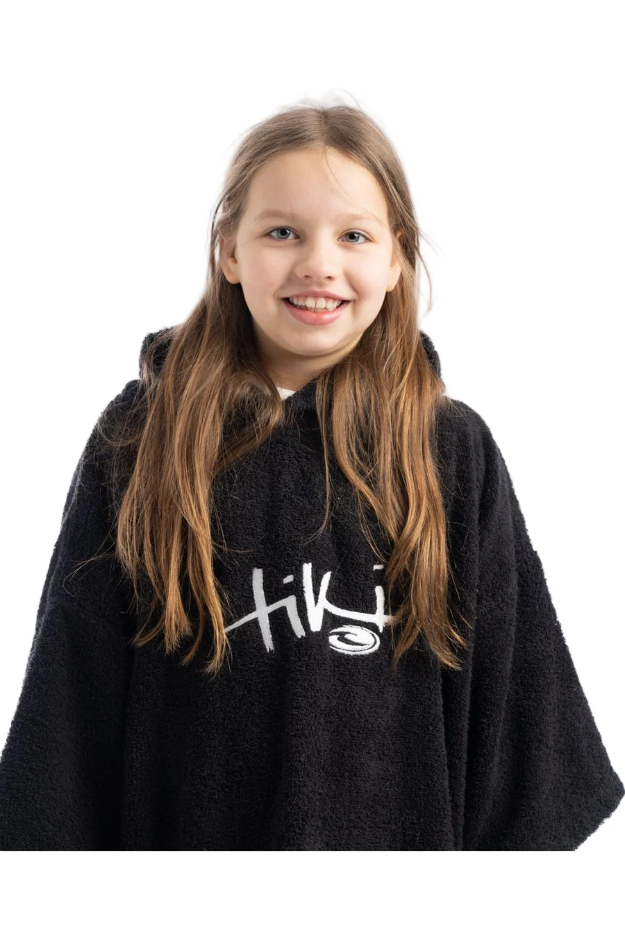 Tiki Junior Hooded Change Robe Black - Image 5