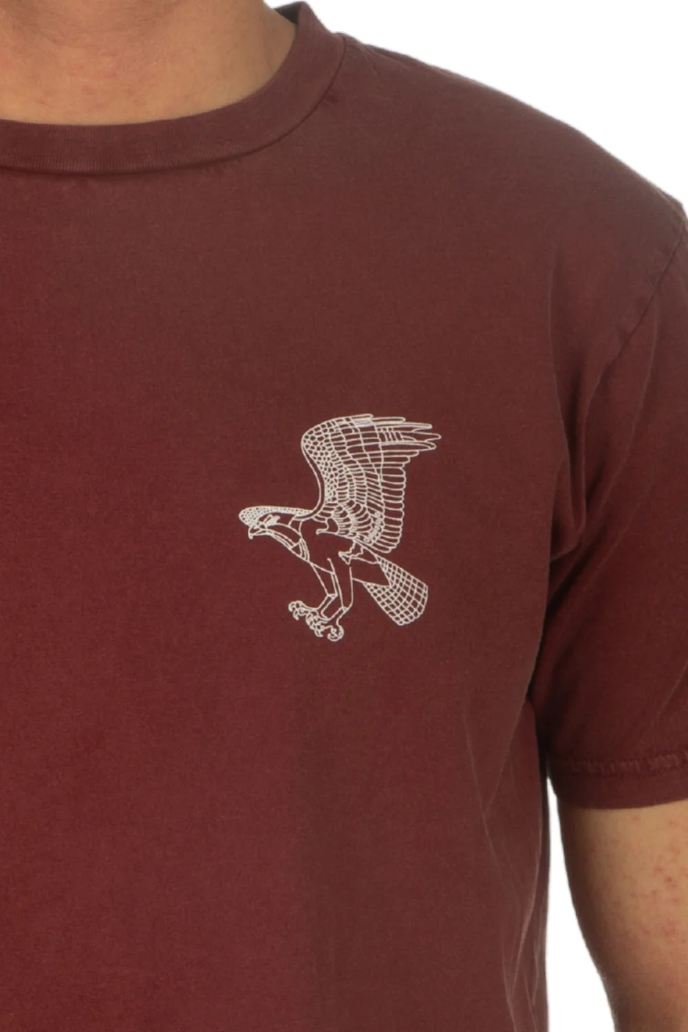 Tiki Seahawk T-Shirt Burgundy - Image 4