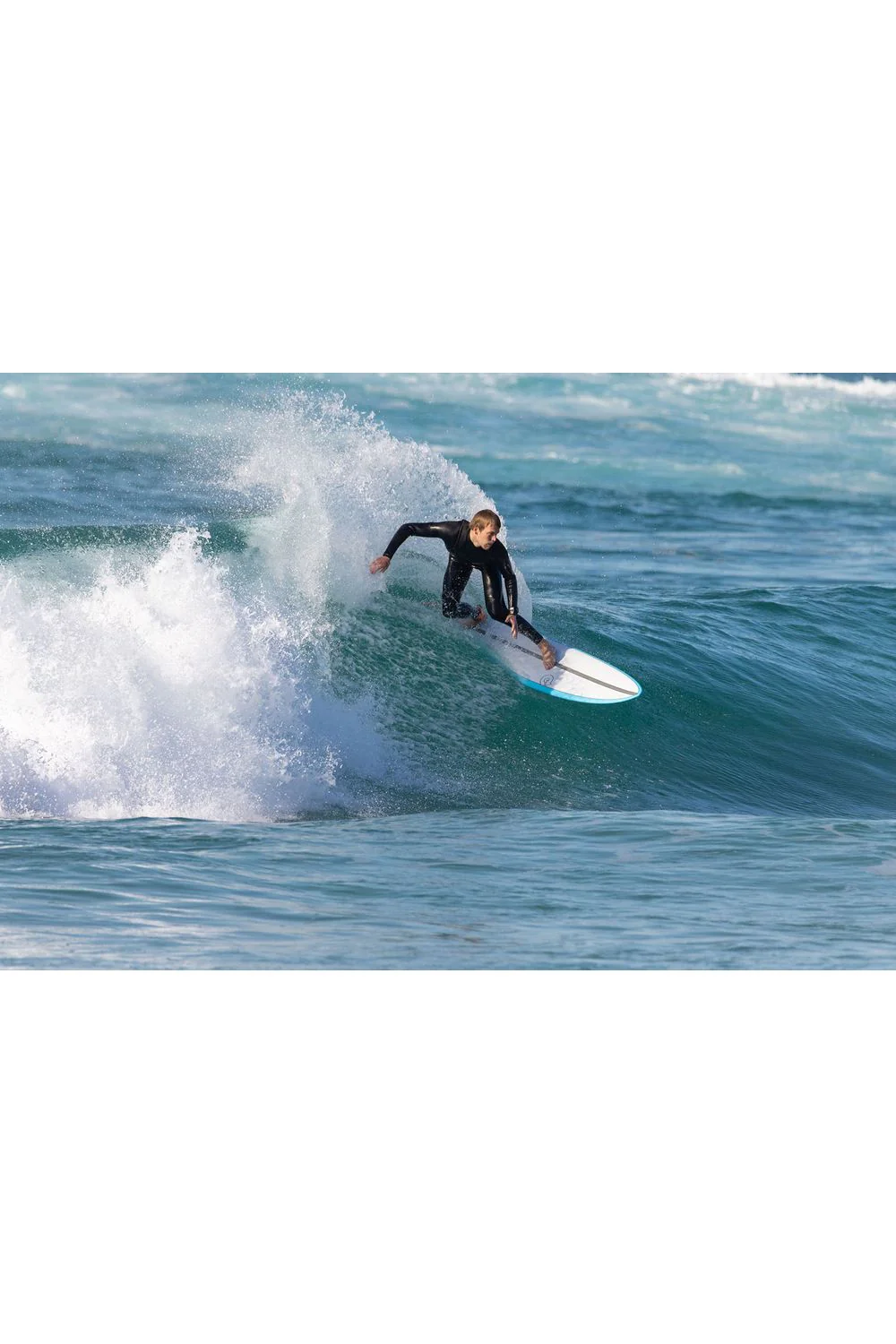 Torq TET V+ Surfboard in Pinline White - Image 3