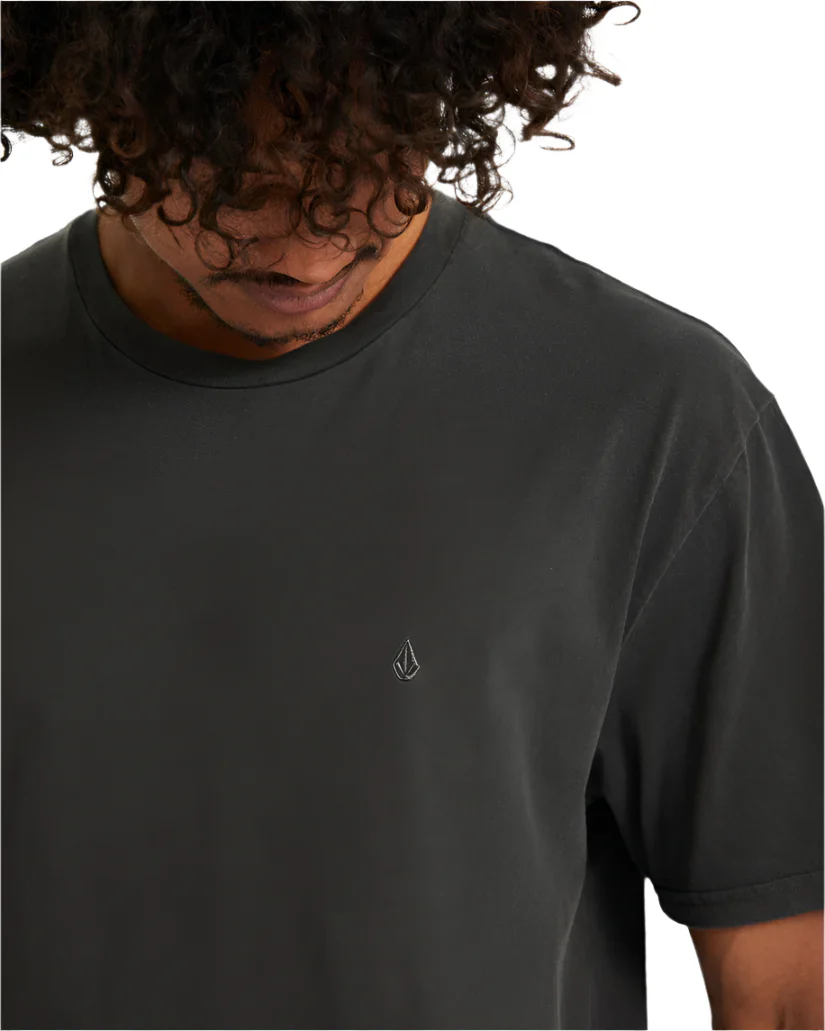 Volcom Solid Stone Short Sleeve T-Shirt Black - Image 3