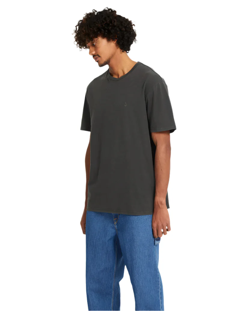 Volcom Solid Stone Short Sleeve T-Shirt Black - Image 4