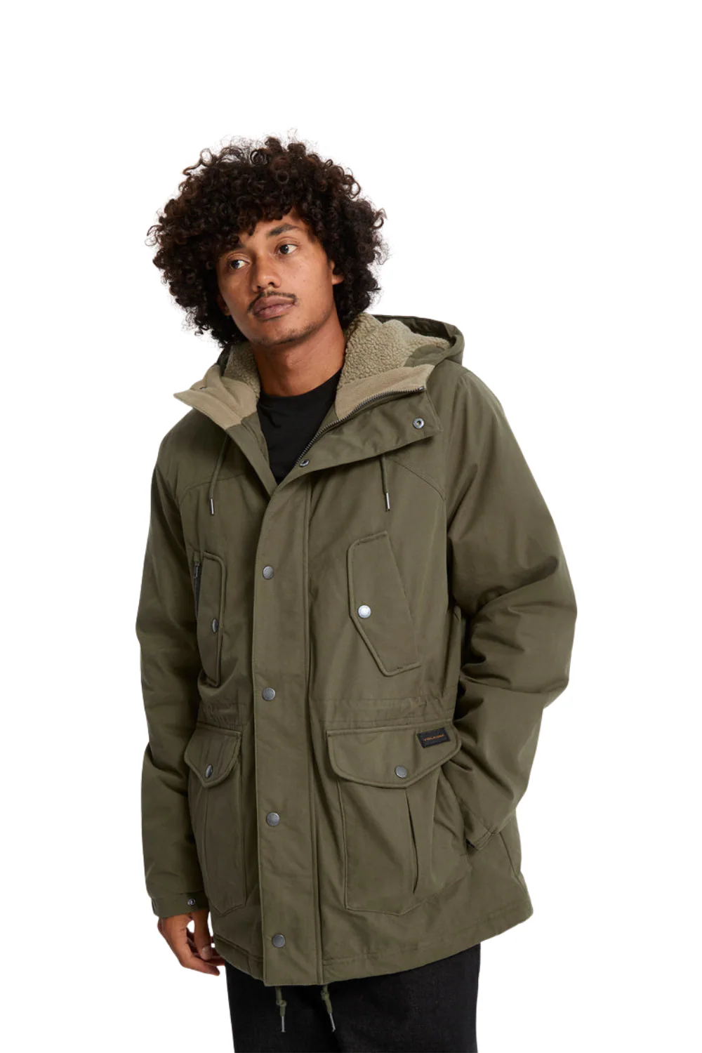 Volcom Starget 5K Parka Jacket Military - Image 3