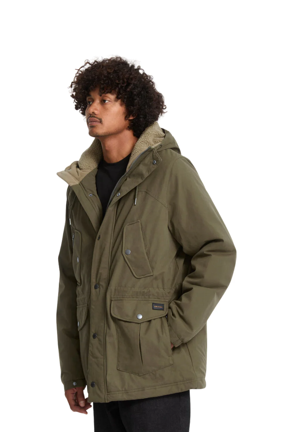 Volcom Starget 5K Parka Jacket Military - Image 4