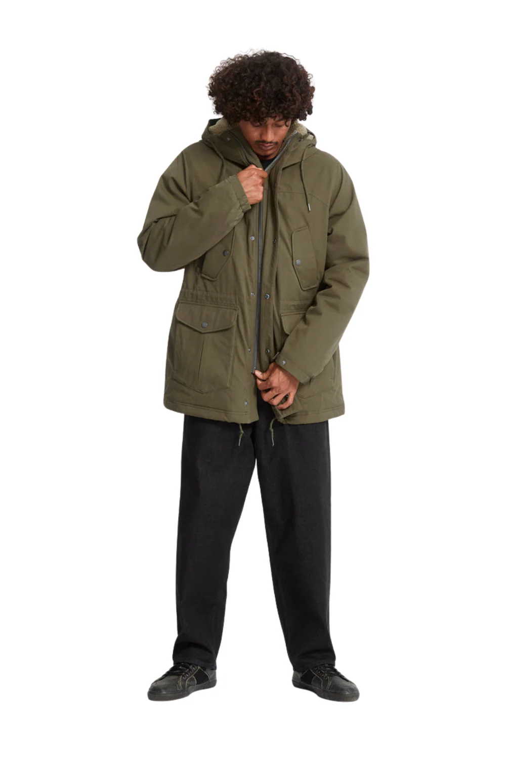 Volcom Starget 5K Parka Jacket Military - Image 8